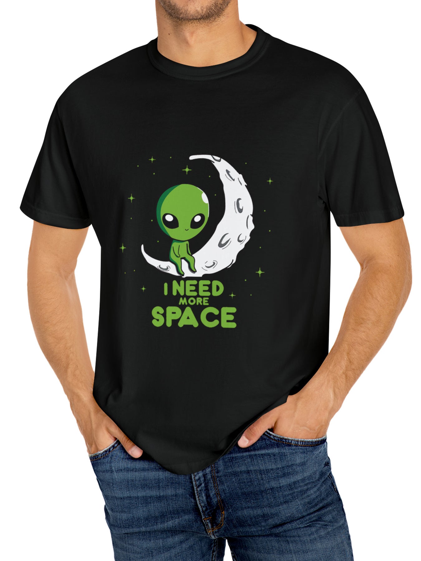 Alien Graphic Shirt for Men – Summer Street Style Casual Tee