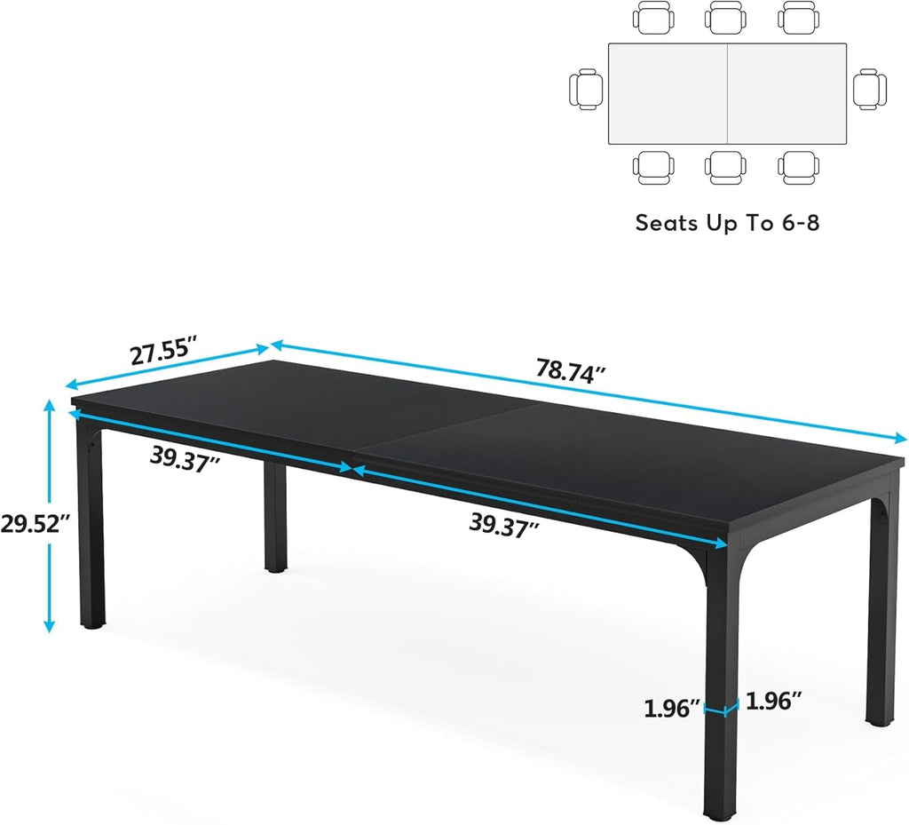 78.7 Inch Ultra Long Industrial Grade Two Person Desk